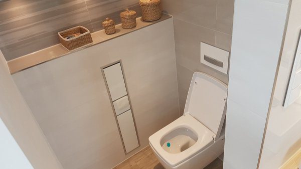 WC Vitra Metropole und Emco Unterputz WC-Modul