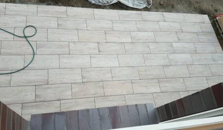 Terrasse aus Holzoptik Keramikplatten