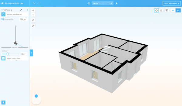 Floorplanner Grundriss 3D-Ansicht