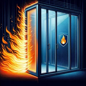 Brandschutzfenster schützt vor Flammen